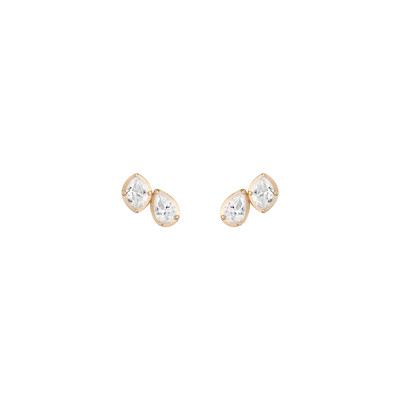 Georgian Toi et Moi Stud Earrings | AUrate New York