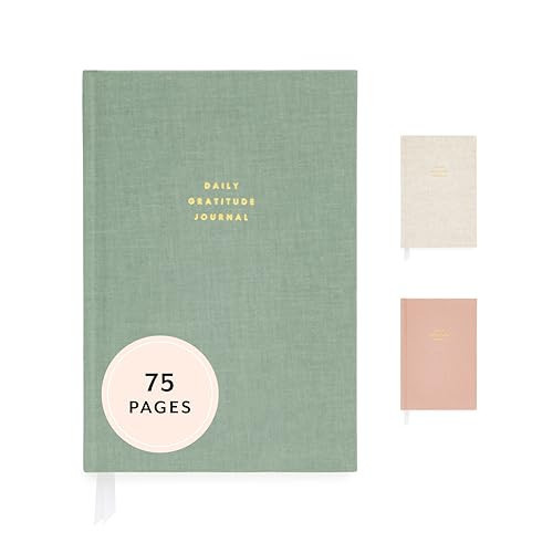 Sugar Paper Gratitude Journal, Daily Guided Gratitude Journal with Prompts for Women & Men, 5 Minute Journal for Self Care, Mindfulness & Reflection, 5.5" x 8", Sage | Amazon (US)