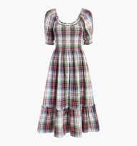 The Louisa Nap Dress - Multi Tartan | Hill House Home