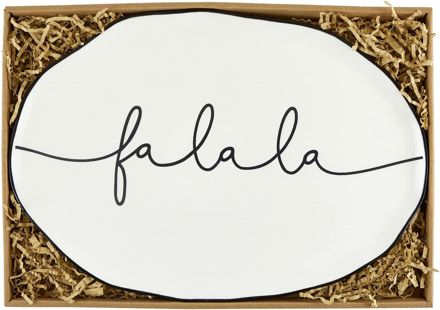 Santa Barbara Design Studio Holiday Ceramic Serving Platter, 14 x 10-Inch, Fa La La | Amazon (US)