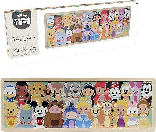 Disney Wooden Toys Character Puzzle, 25-Pieces, Amazon Exclusive, by Just Play | Amazon (US)