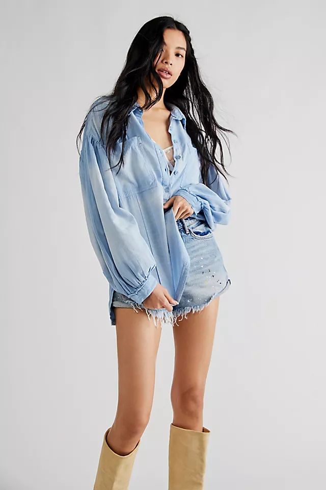 Washed Linen Top | Free People (Global - UK&FR Excluded)