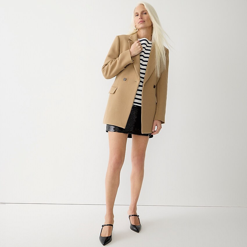Evening blazer-jacket in Italian double-cloth wool | J. Crew US