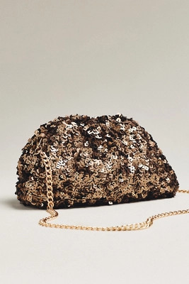 Maeve Sequin Slouchy Clutch | Anthropologie (US)