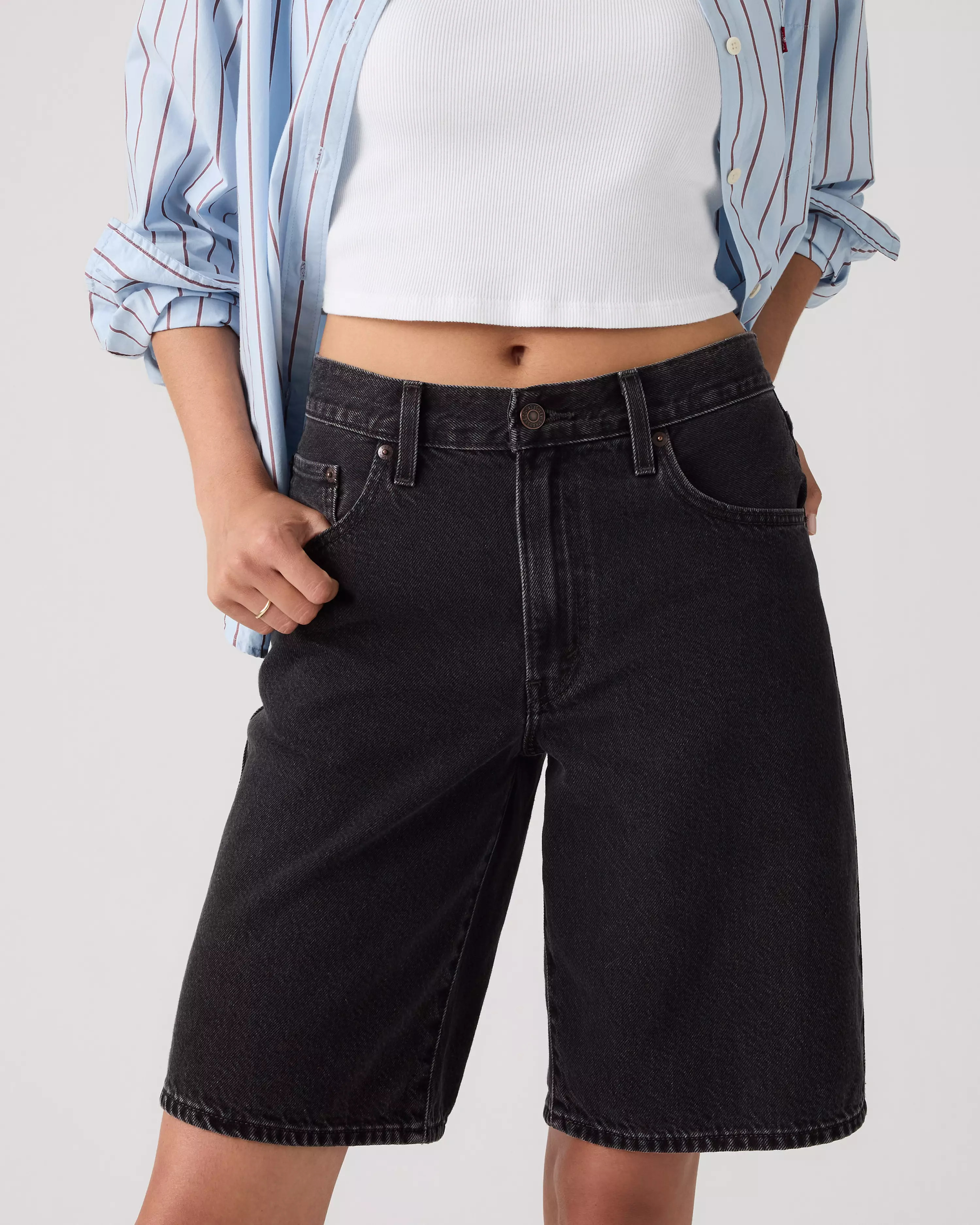 Baggy Dad Women's Jorts - Black | Levi's® US | Levi's US