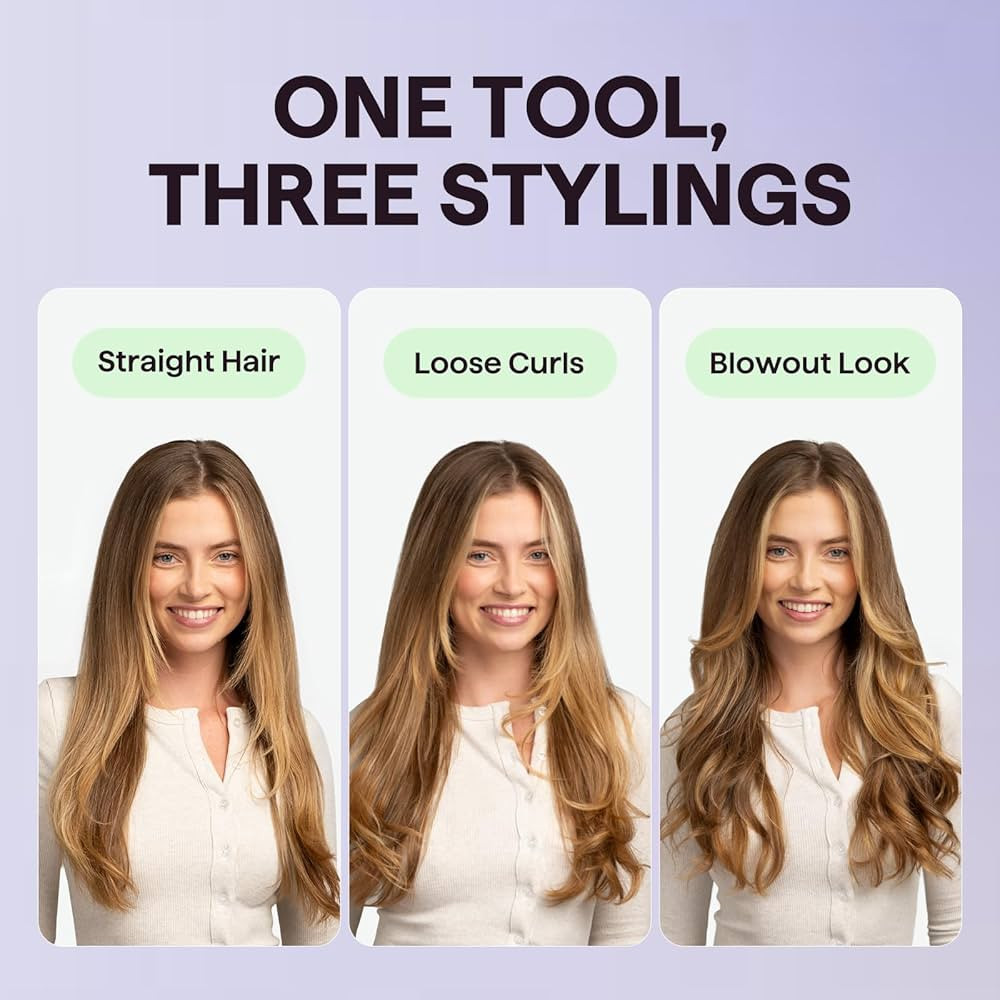 Wavytalk Thermal Brush, 1.5 Inch Ionic Thermal Round Brush Makes Hair Smoother Get Natural Curls ... | Amazon (US)