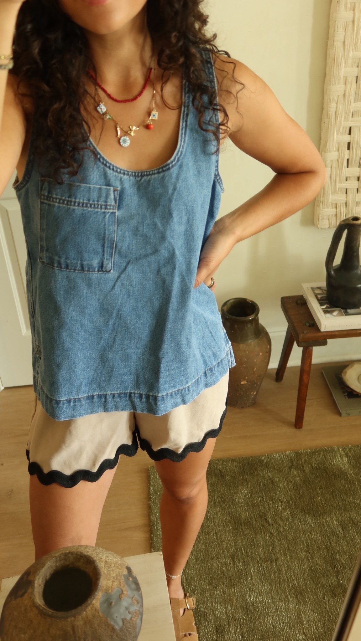 Size small top!! The cutest lounge denim top for the summer!!clothes outfits mom outfits tanks denim 

#LTKSummerEdit #LTKFindsUnder50 #LTKStyleTip
