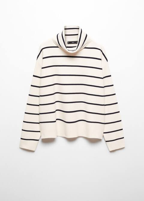 Oversized perkins neck sweater -  Women | Mango USA | MANGO (US)