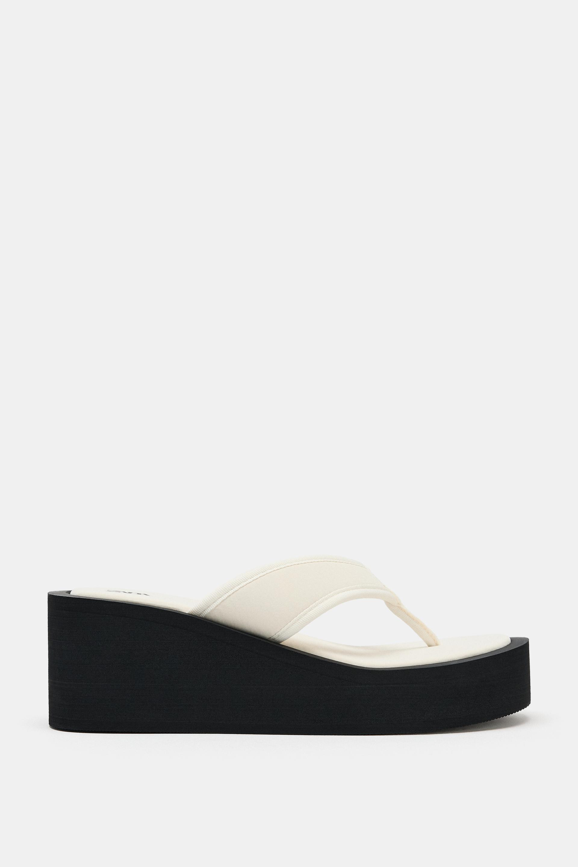 Zara - Platform Sandals - Women - Black - Women | Zara US