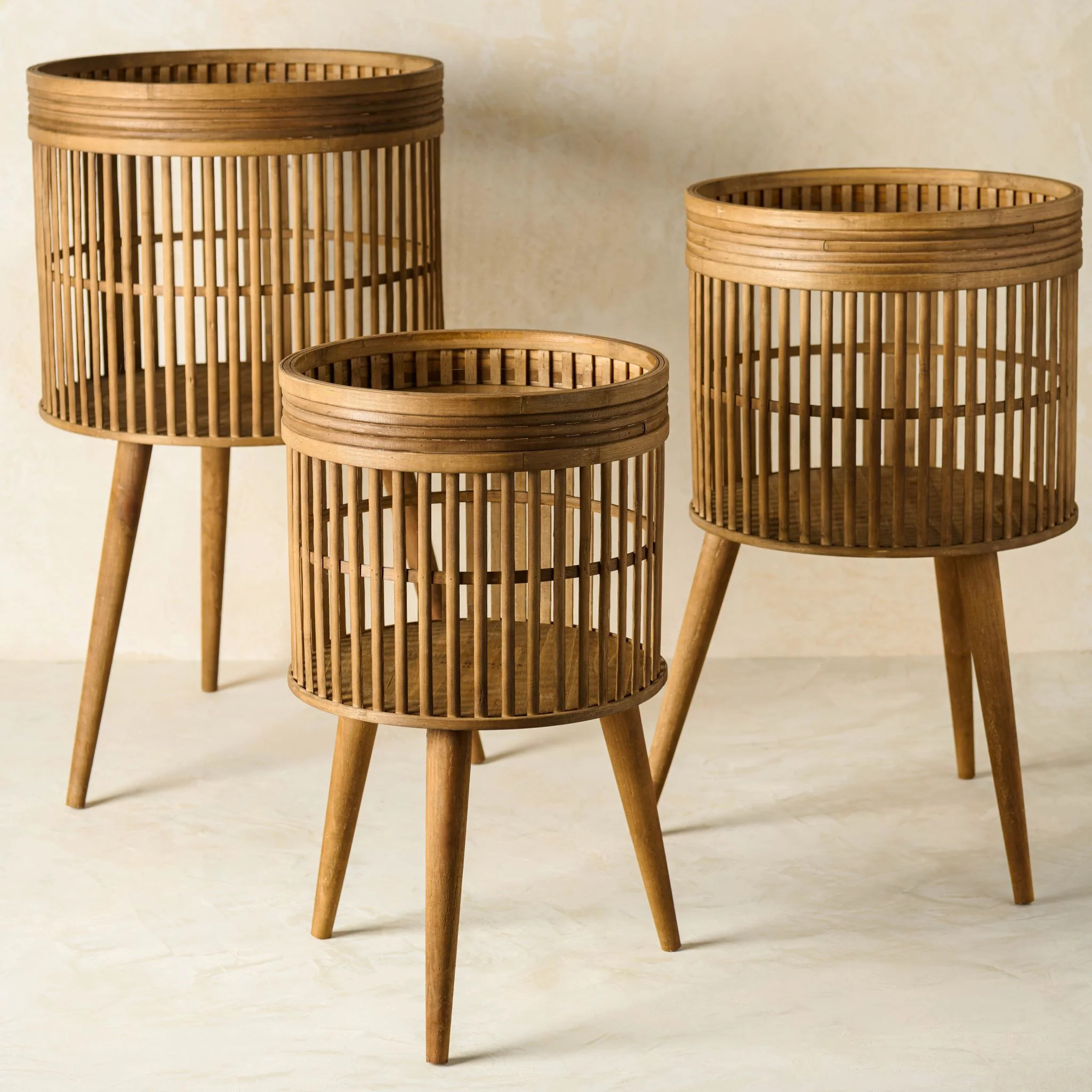 Aged Wood Plant Stand | Magnolia