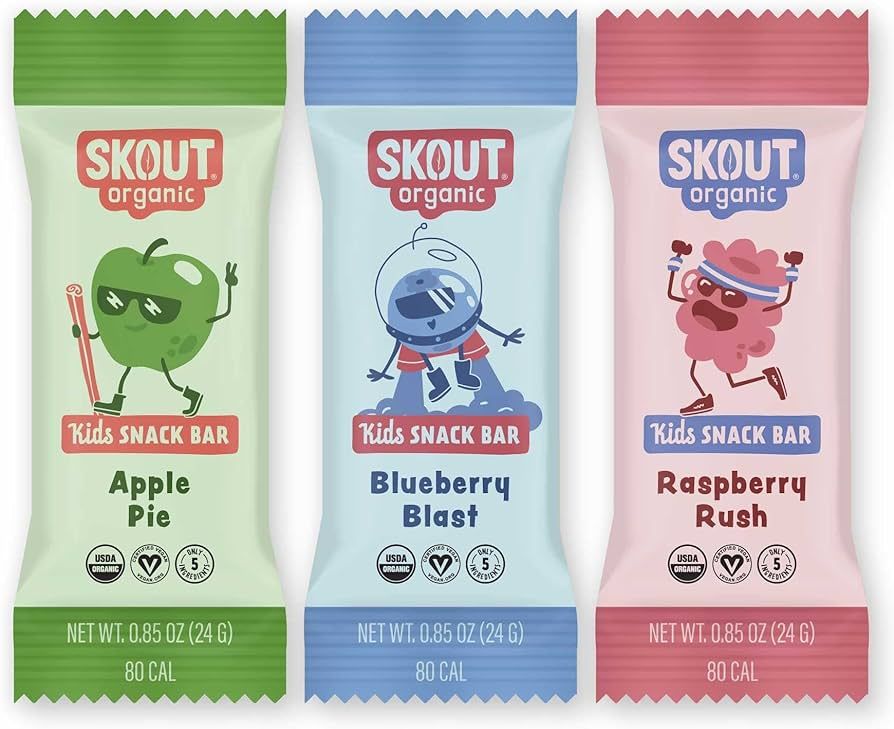 Skout Organic Real Food Bars for Kids Fruit Variety Pack (36 Pack) | Organic Snacks for Kids | Pl... | Amazon (US)