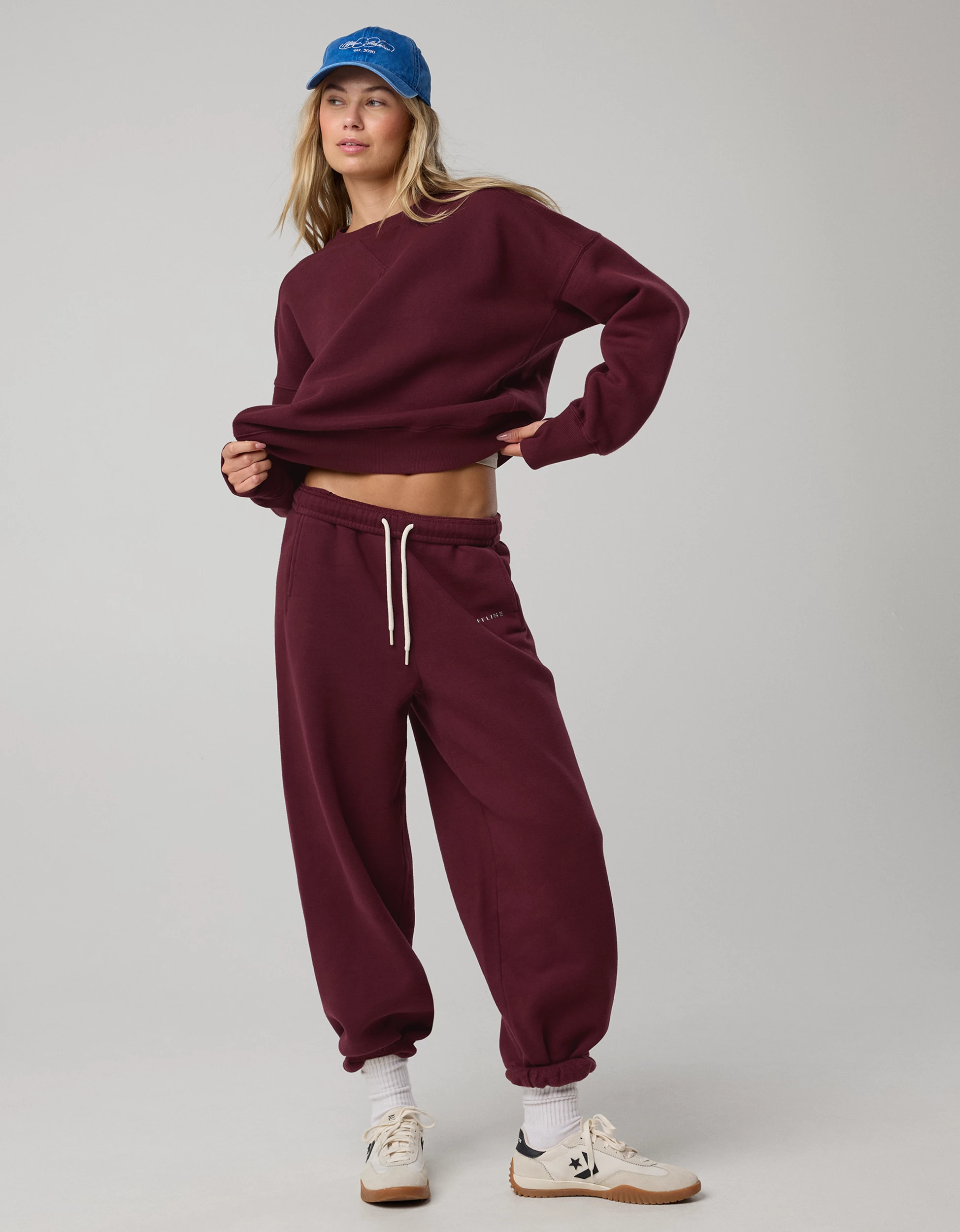OFFLINE By Aerie Cloud Fleece Classic Crewneck Sweatshirt | Aerie