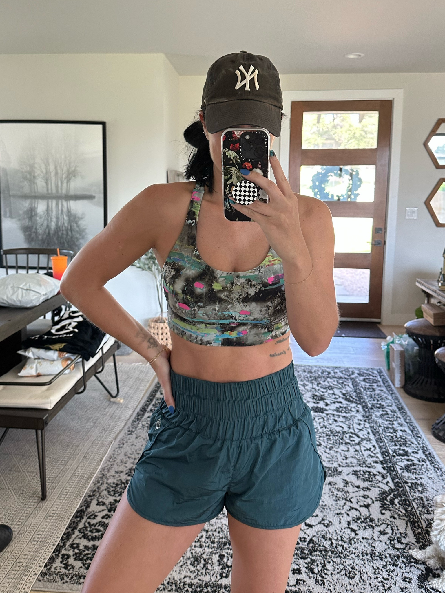 Todays workout outfit!

Lululemon sports bra - wearing a size 8
Free people shorts - wearing a size small

#LTKstyletip #LTKfit #LTKunder50