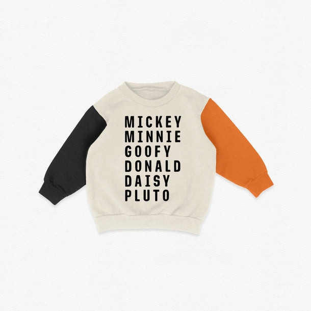 Mickey and Friends Halloween Colorblock Sweatshirt | PEGGI + ME
