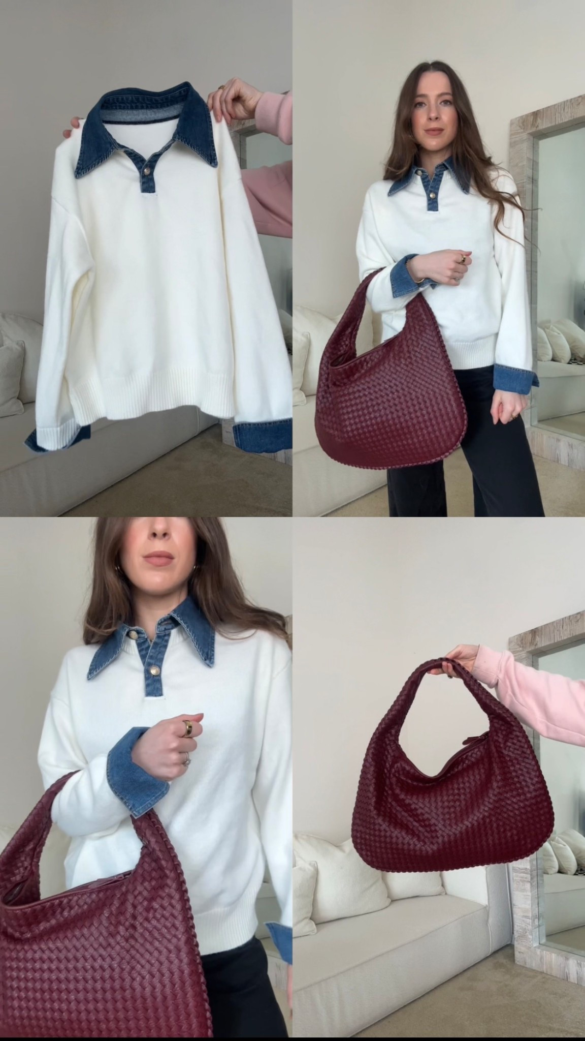 Winter to spring outfit idea from commense! Wearing a small in the sweater 

#LTKFindsUnder100 #LTKStyleTip #LTKFindsUnder50