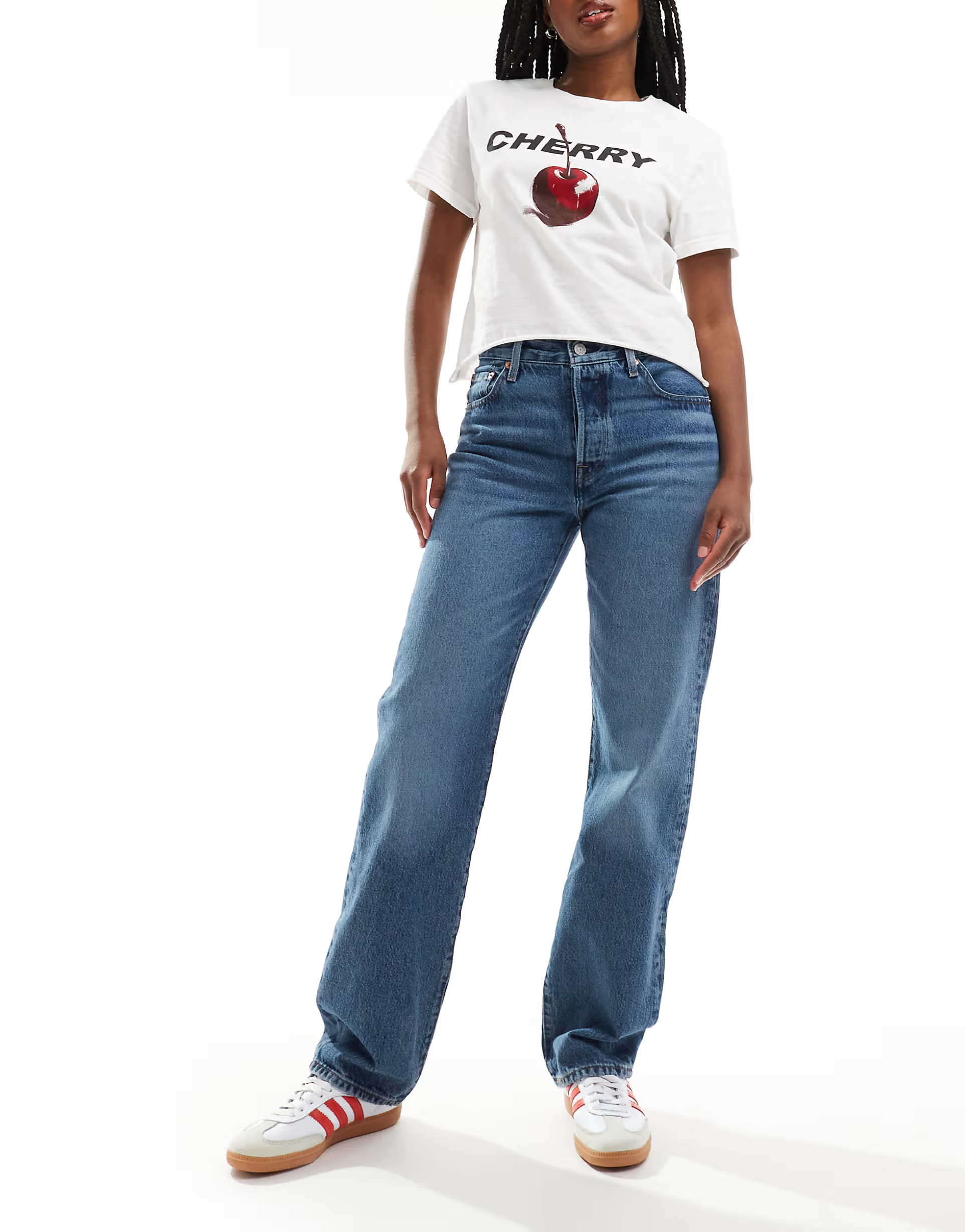 Levi's 501 90s fit jeans in  mid blue | ASOS | ASOS (Global)