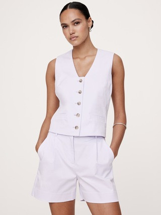 Cotton Twill Vest | Banana Republic (US)