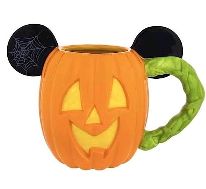 Disney Parks Mickey Mouse Pumpkin Halloween Ceramic Coffee Mug New | Amazon (US)