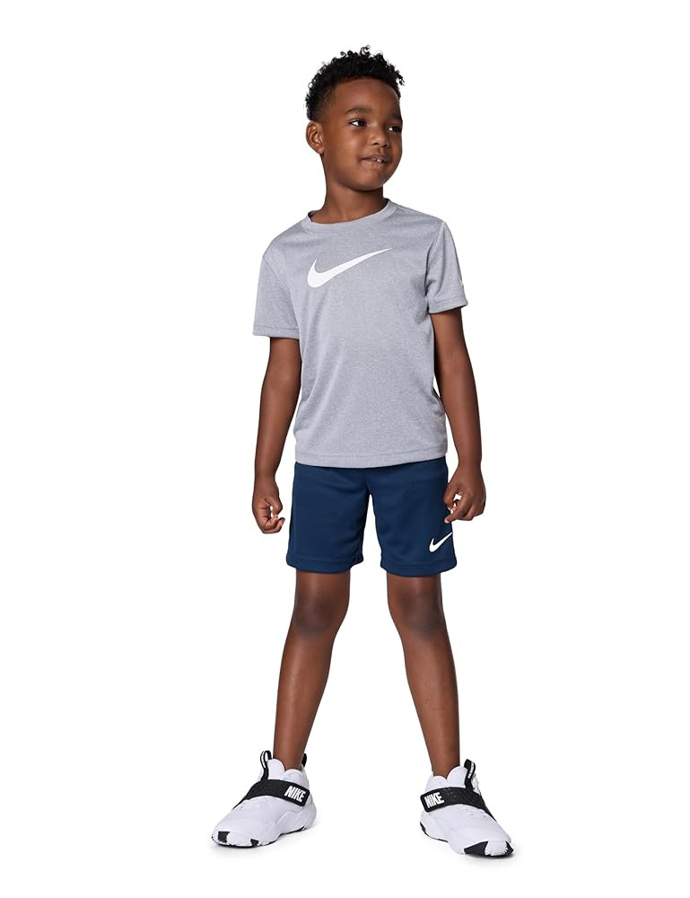 Amazon.com: Nike Dri-Fit Swoosh T-Shirt and Mesh Shorts 2-Piece Outfit Set : Clothing, Shoes & Je... | Amazon (US)