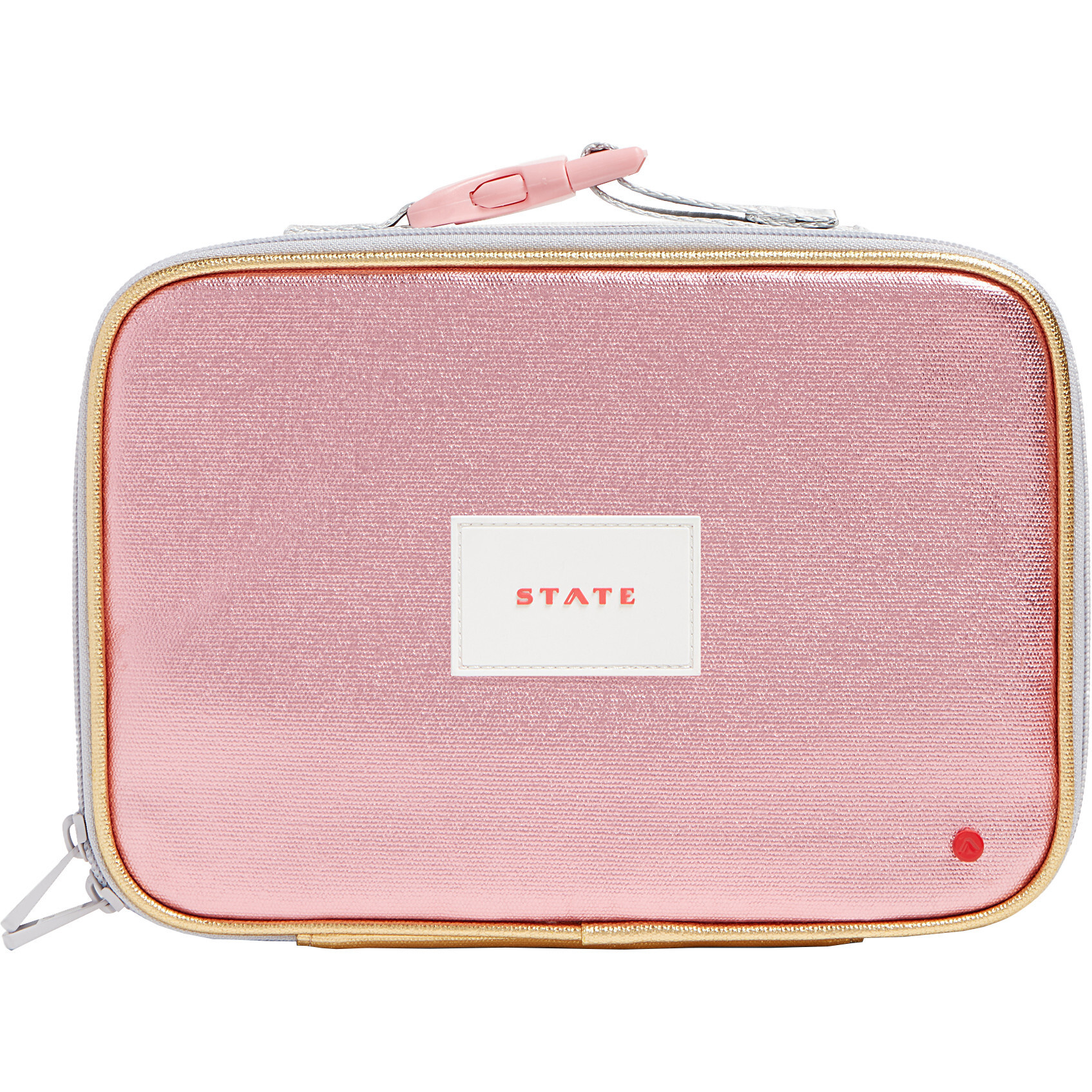 Rodgers Lunch Box, Pink/Silver | Maisonette