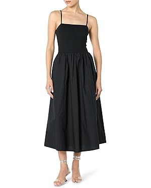 The Drop Women's Robyn Mixed Media Spaghetti Strap Midi Dress | Amazon (US)