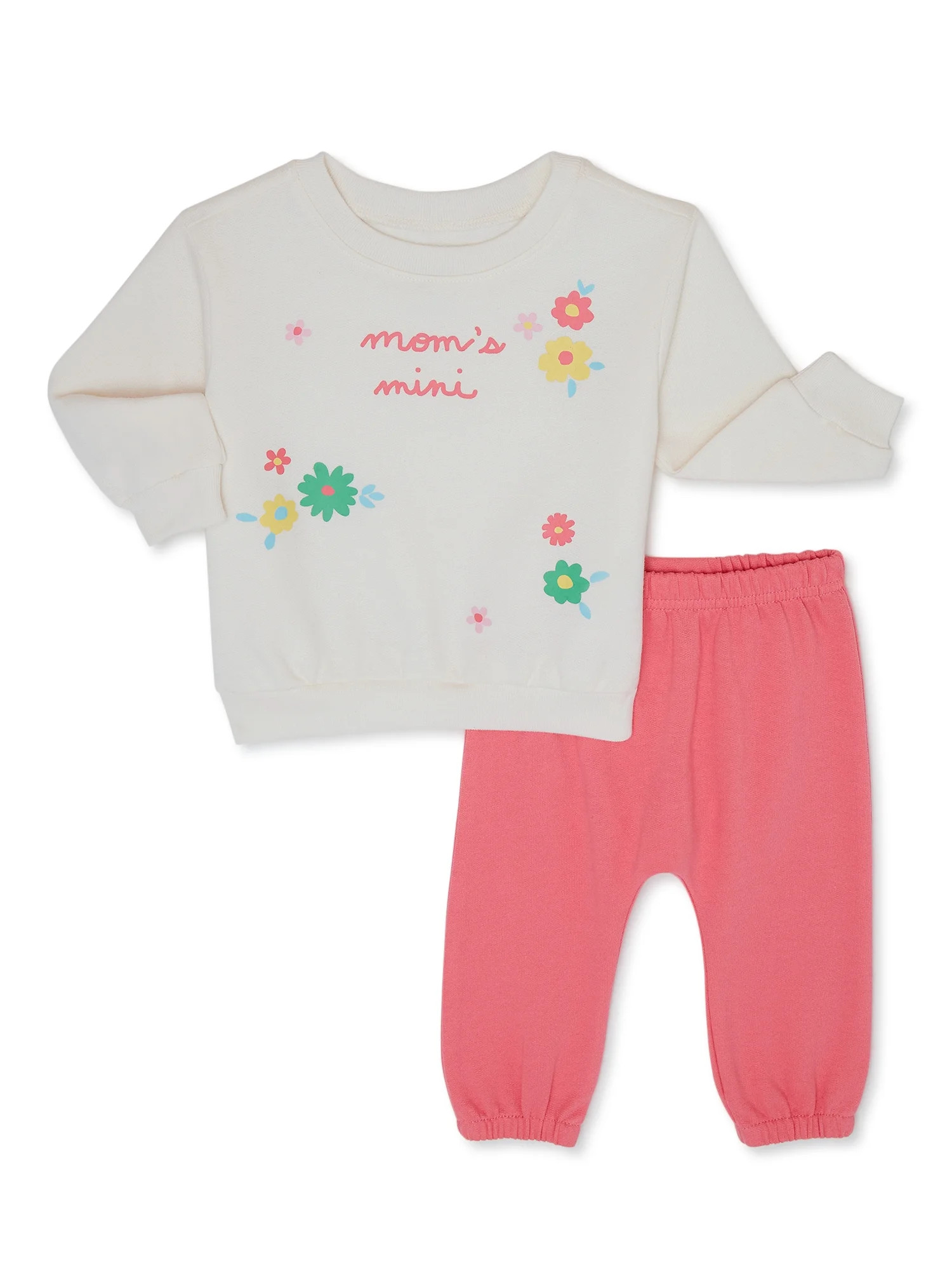 Garanimals Baby Girl Fleece Bundle Outfit Set, 2-Piece, Sizes 0-24 Months | Walmart (US)