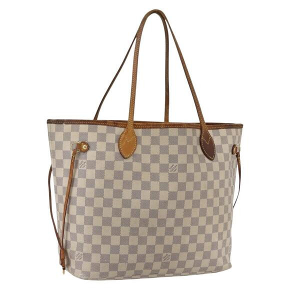 LOUIS VUITTON Damier Azur Neverfull MM Tote Bag N41605 LV Auth BA9303 | Poshmark