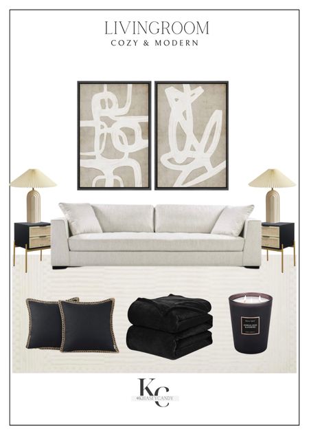 Cozy & modern, organic living room design. 




Neutral artwork, neutral furniture, wall art, neutral couch, table lamps, side table lamps, throw blanket, throw pillows 

#LTKhome