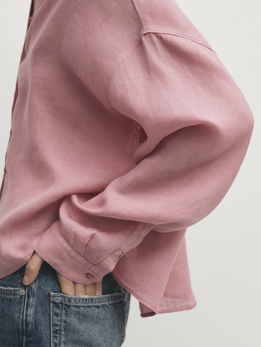 100% linen shirt | Massimo Dutti UK