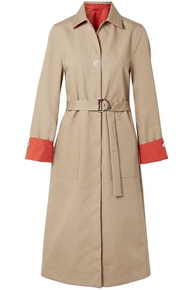 Reversible two-tone cotton-gabardine trench coat | NET-A-PORTER (UK & EU)