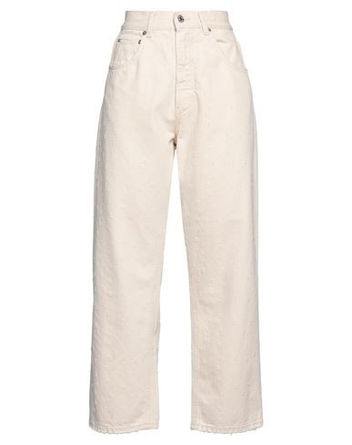 Grifoni Woman Jeans Cream Size 30 Cotton | YOOX (US)