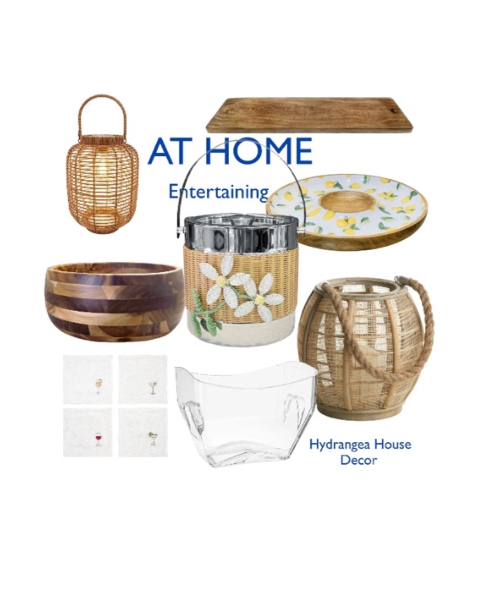 These are the perfect summer entertaining pieces! And the price is right!
#lantern #tray #icebucket #platter #bowl
