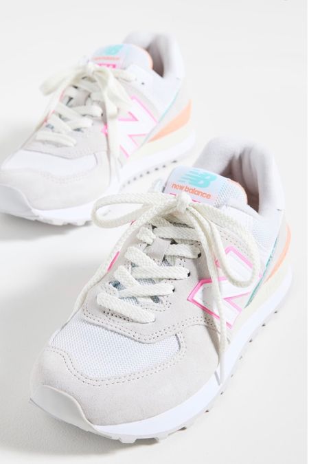HOW CUTE ARE THESE NEW NEW BALANCE SNEAKERS!!!?? IM OBSESSED. the colors are everything. literally ordering size 7.5 now. 😍😍😍. and under $100!!

new balance, new balance 574, colorful new balance, trendy shoes, cute sneakers, everyday sneakers, trendy fashion, fall fashion, fall trends, college fashion trends, shop bop 

#LTKunder100 #LTKshoecrush #LTKstyletip