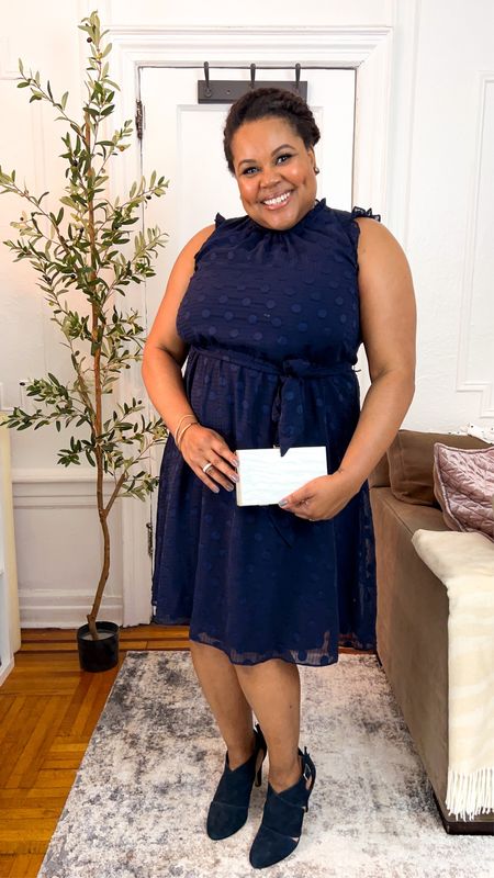 It's still wedding season and this beautiful blue dress with ruffle detail is perfect for a fall wedding guest. Wearing size 16. TTS with some stretch. Absolutely love! #FoundItOnAmazon 

#LTKcurves #LTKwedding #LTKstyletip