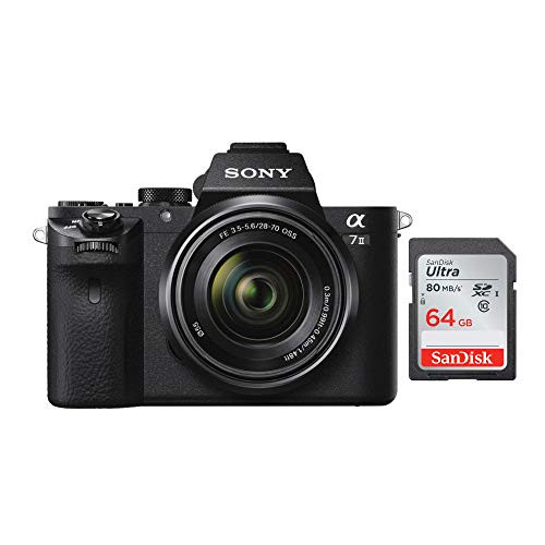 Sony Alpha a7II Mirrorless Digital Camera with 28-70mm f/3.5-5.6 Lens and Sandisk 64GB SD Card Bu... | Amazon (US)
