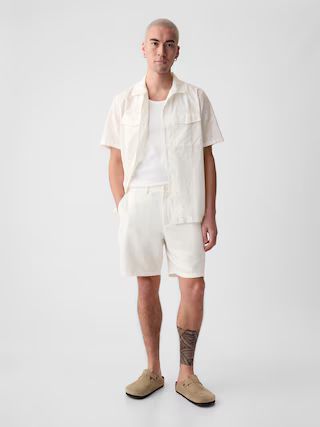 8&quot; Linen-Cotton Shorts | Gap (US)