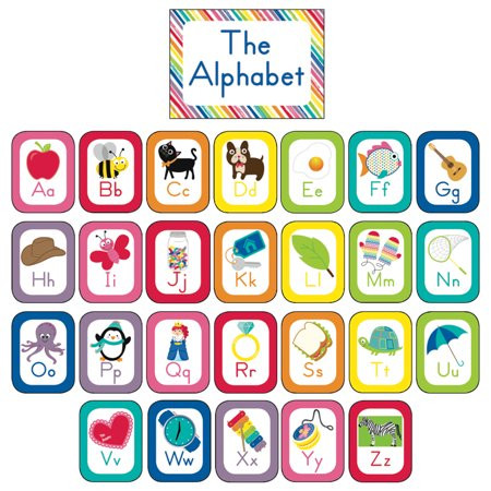 JUST TEACH ALPHABET CARDS BBS SCHOOL GIRL STYLE | Walmart (US)