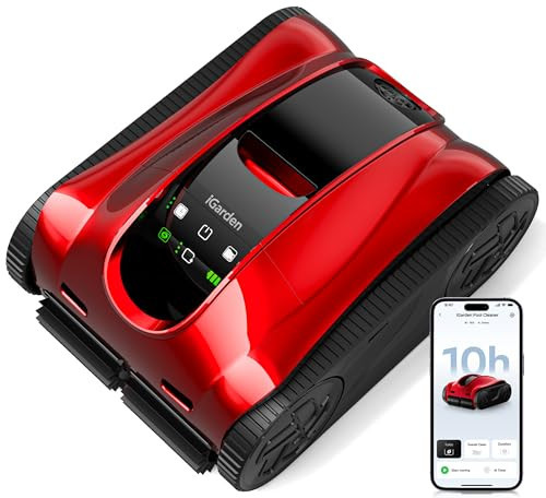 (2026 Upgrade) iGarden Pool Cleaner K Pro, 10H Runtime, Cordless Robotic Pool Vacuum for Inground Pools, 200% Turbo Suction, Smart Navigation, Touchscreen & APP, 4L Large Basket, Auto-Parking | Amazon (US)