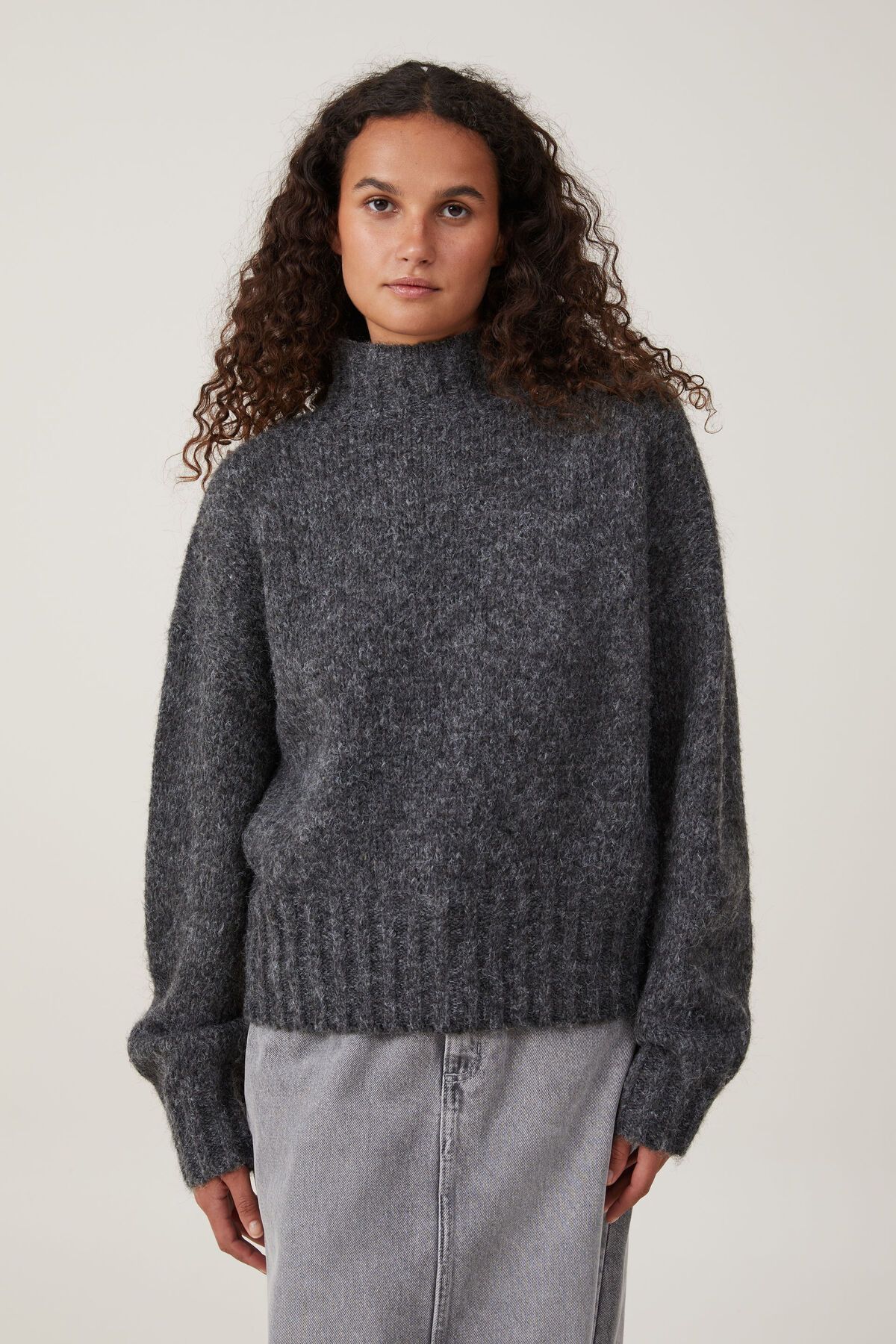 Luxe Mock Neck Pullover | Cotton On (US)