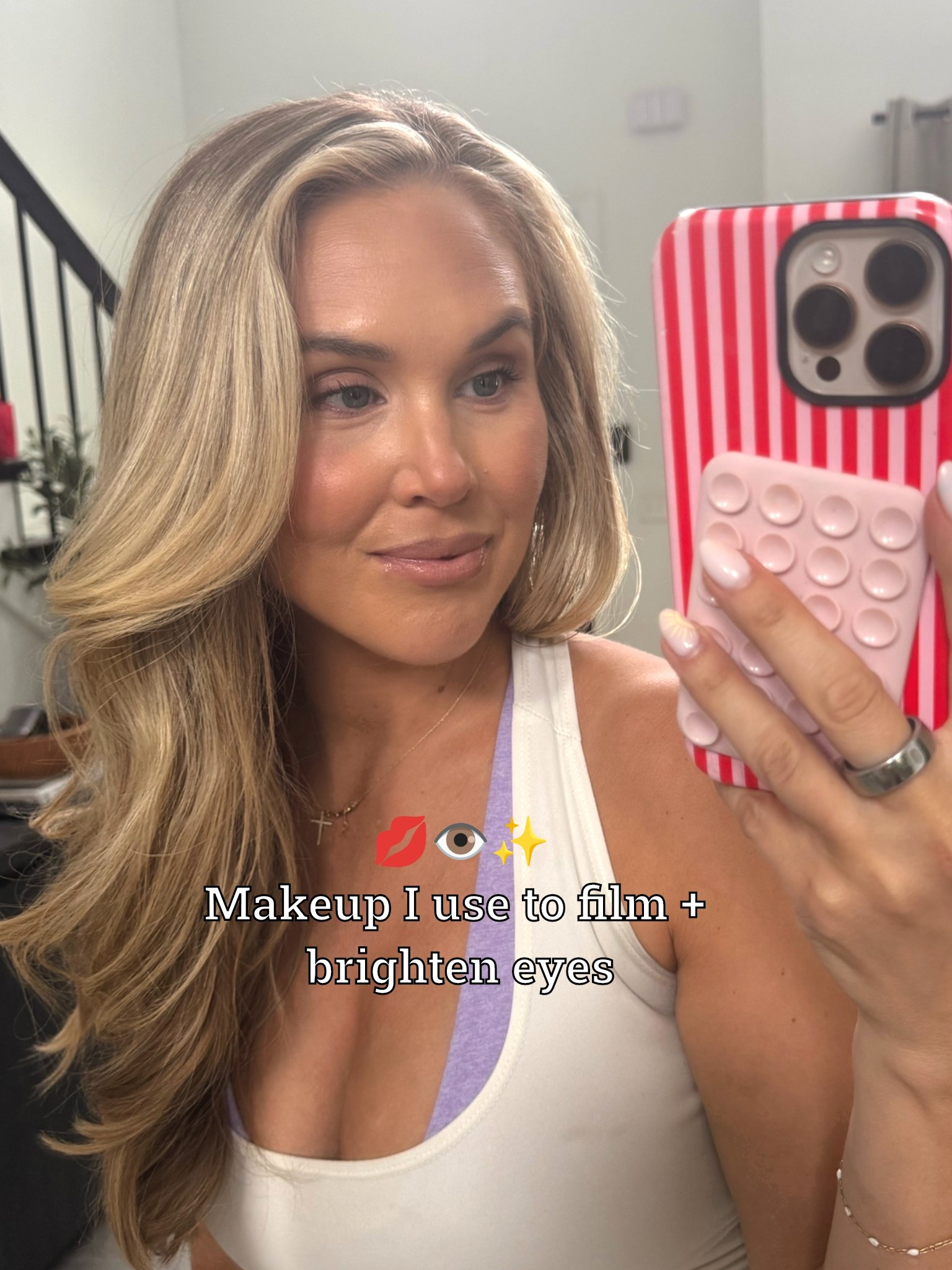 Smashbox eye brightener in Fair
Tower 28 concealer in EP 
NARS FOUNDATION in Stromboli

#LTKmomlife #LTKBeauty #LTKdayinmylife