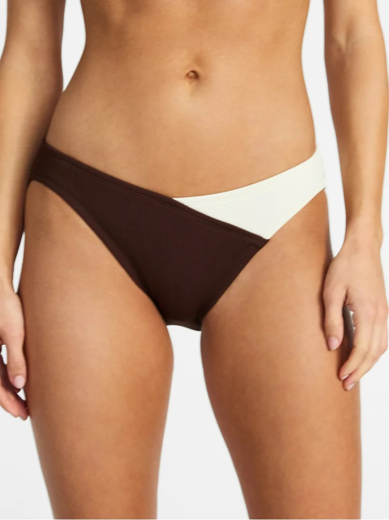 Time and Tru Women's Collections Cross Front Low Rise Bikini Bottoms, Sizes XS-XL | Walmart (US)