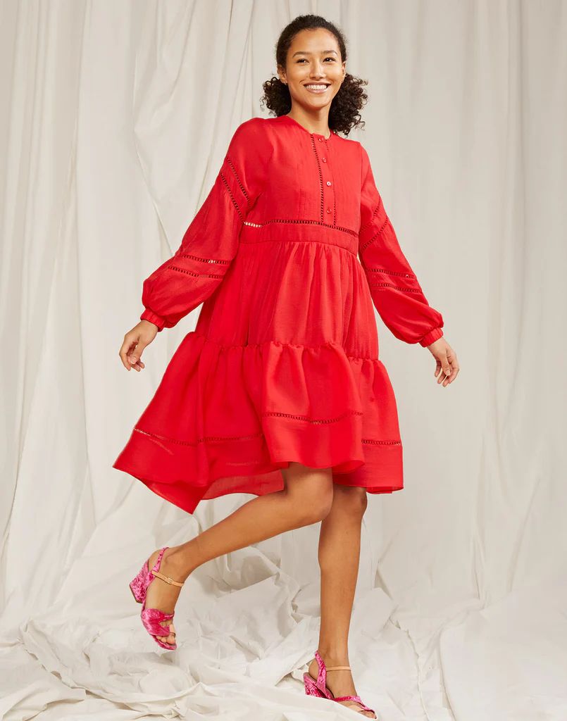 Roma Lace Trim Dress | Cynthia Rowley