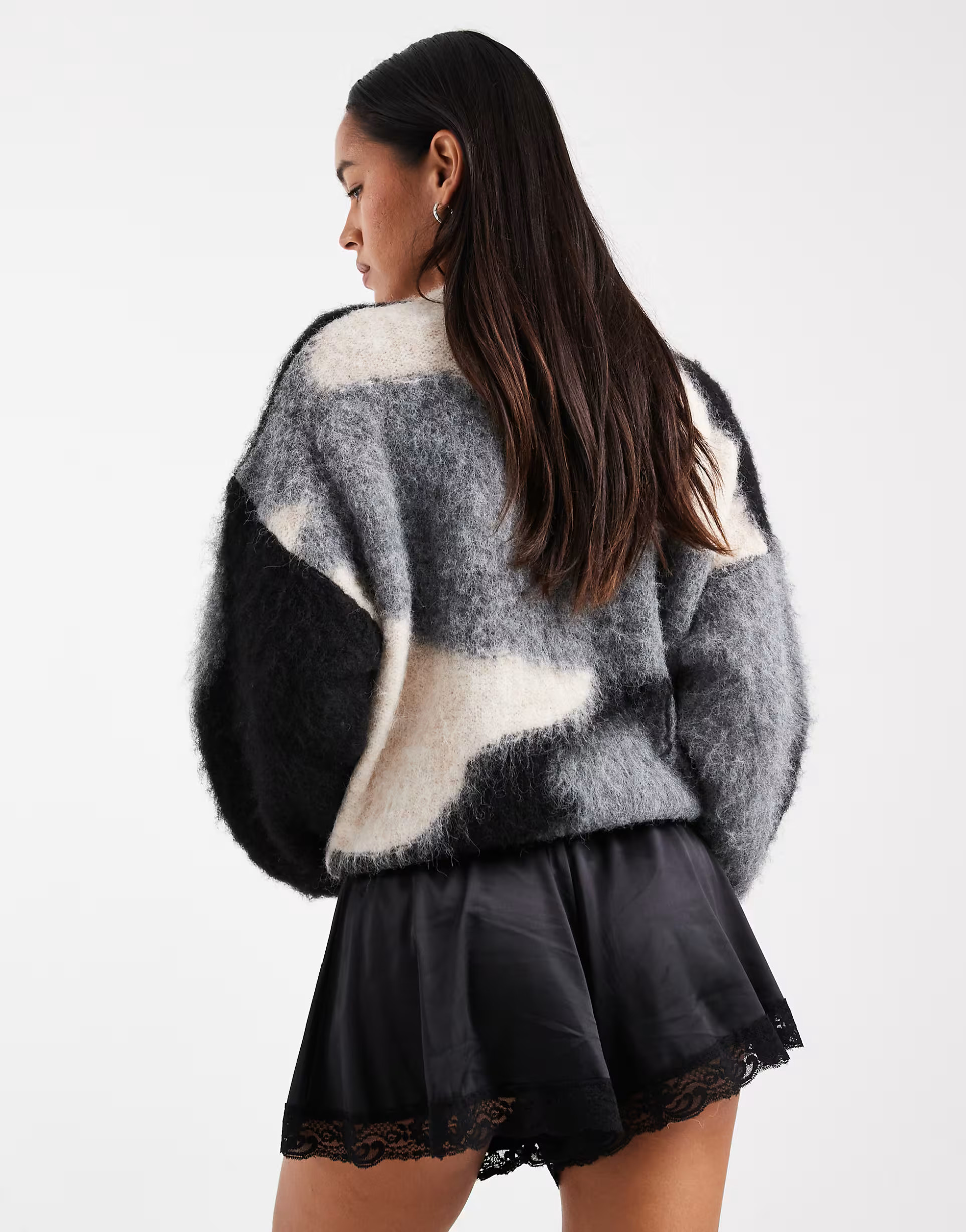 Miss Selfridge satin lace trim hot pant shorts | ASOS | ASOS (Global)