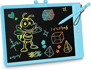 KOKODI LCD Writing Tablet, 10 Inch Colorful Toddler Doodle Board Drawing Tablet, Erasable Reusabl... | Amazon (US)