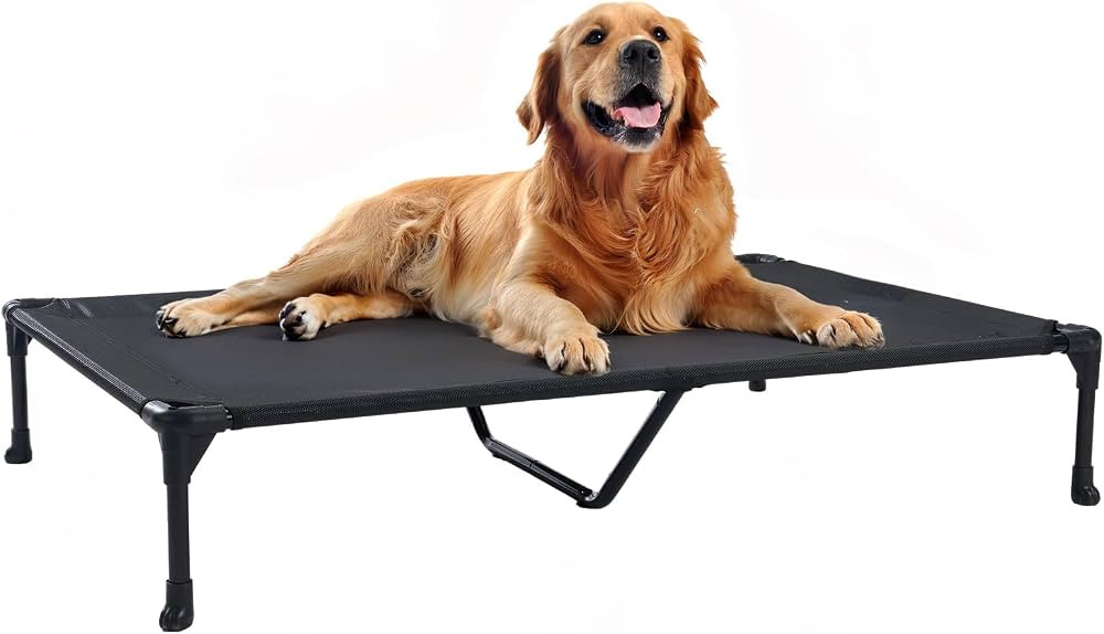 Veehoo Cooling Elevated Dog Bed, Portable Raised Pet Cot with Washable & Breathable Mesh, No-Slip... | Amazon (US)