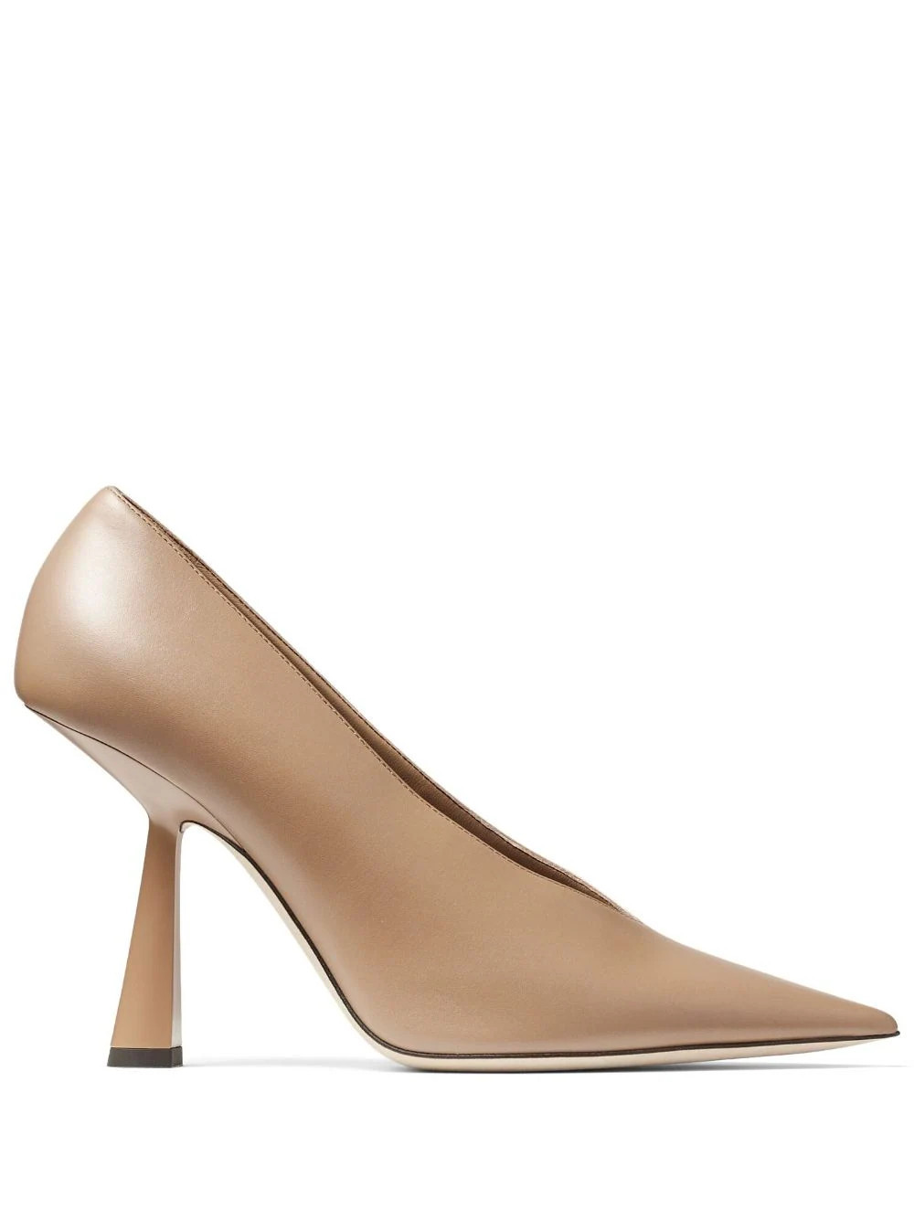 Jimmy Choo Maryanne 100mm leather pumps - Neutrals | Farfetch Global