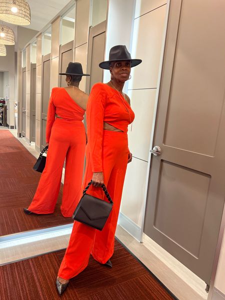 One Shoulder Cut-Out Jumpsuit from Sergio Hudson x Target. the jumpsuit is designed in a solid red hue with wide legs and a one-shoulder neckline. Side pockets and the hip cut-out finishes the look.

#LTKunder100 #LTKwedding #LTKstyletip