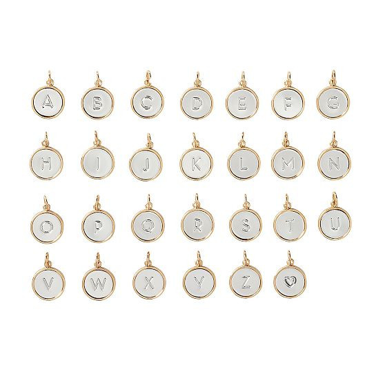 Stamped Charm Necklace, Charm, Q | Mark and Graham