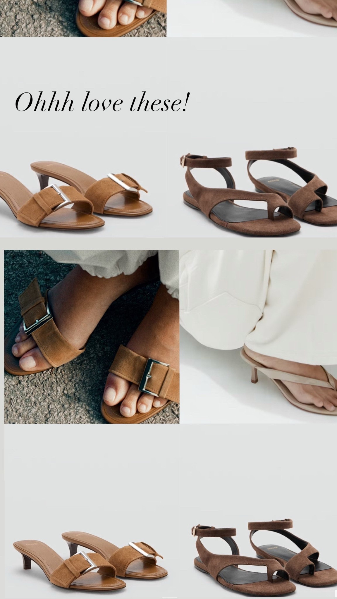 Love mango sandals! 
Love the buckle heels
