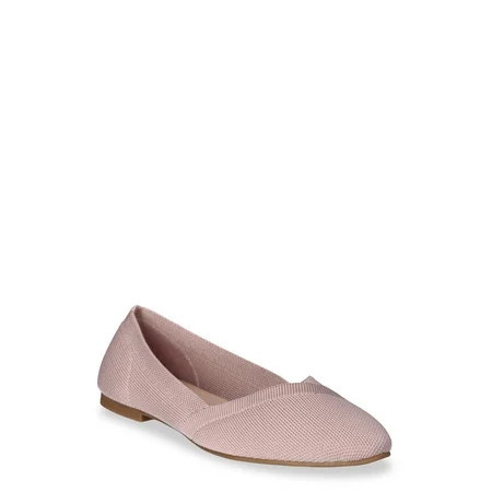 Time and Tru Women's Knit Ballet Flats | Walmart (US)